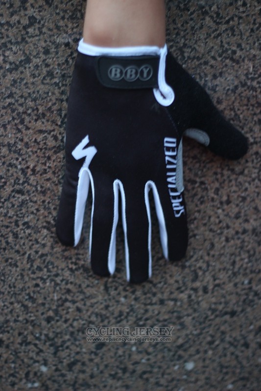 2014 Specialized Full Finger Gloves Cycling Black and White